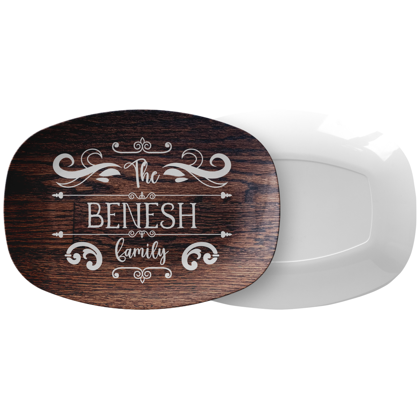 Walnut Family Name Personalized Serving Platter