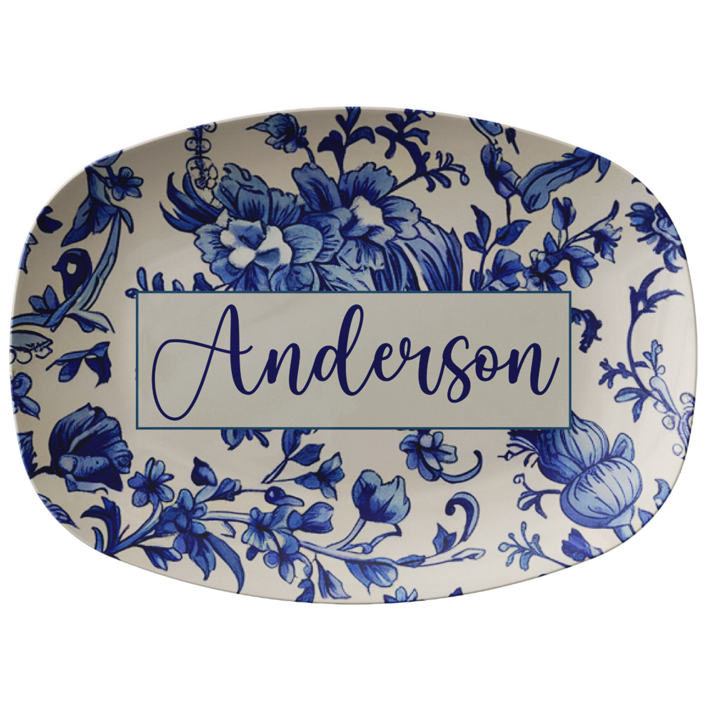 Royal Albert Dainty Blue Personalized Serving Platter