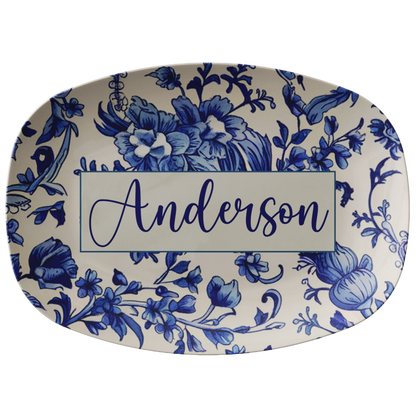 Royal Albert Dainty Blue Personalized Serving Platter