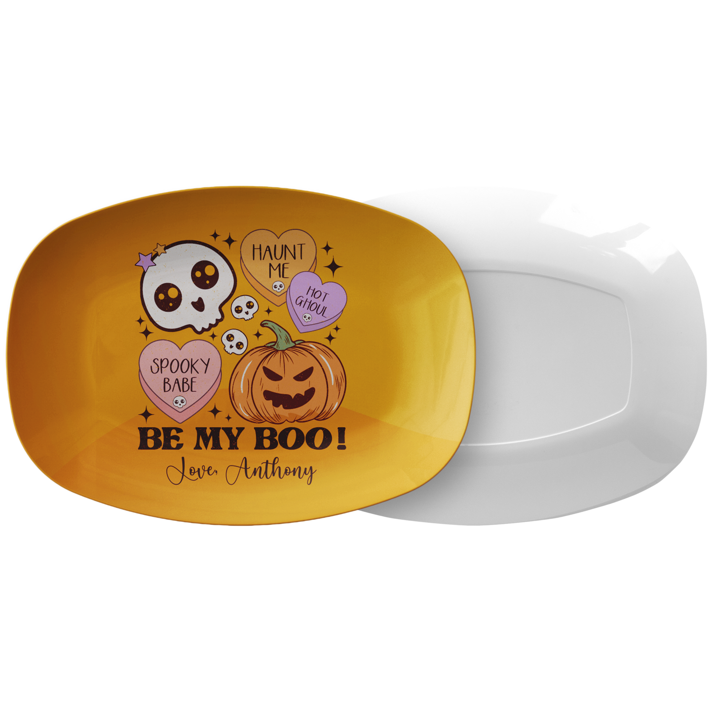 Halloween Be My Boo Personalized Serving Platter