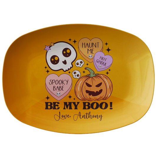 Halloween Be My Boo Personalized Serving Platter