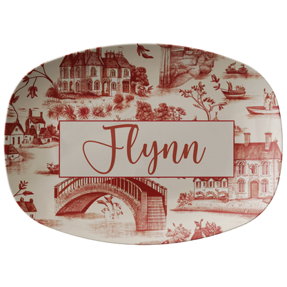 Red Willow Personalized Serving Platter