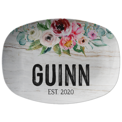 Personalized Last Name Serving Platter