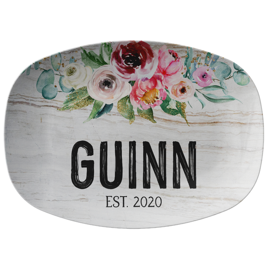 Personalized Last Name Serving Platter