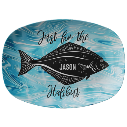 Just for the Halibut Personalized Serving Platter