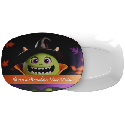 Halloween Monster Munchies Personalized Serving Platter