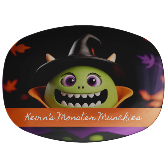 Halloween Monster Munchies Personalized Serving Platter