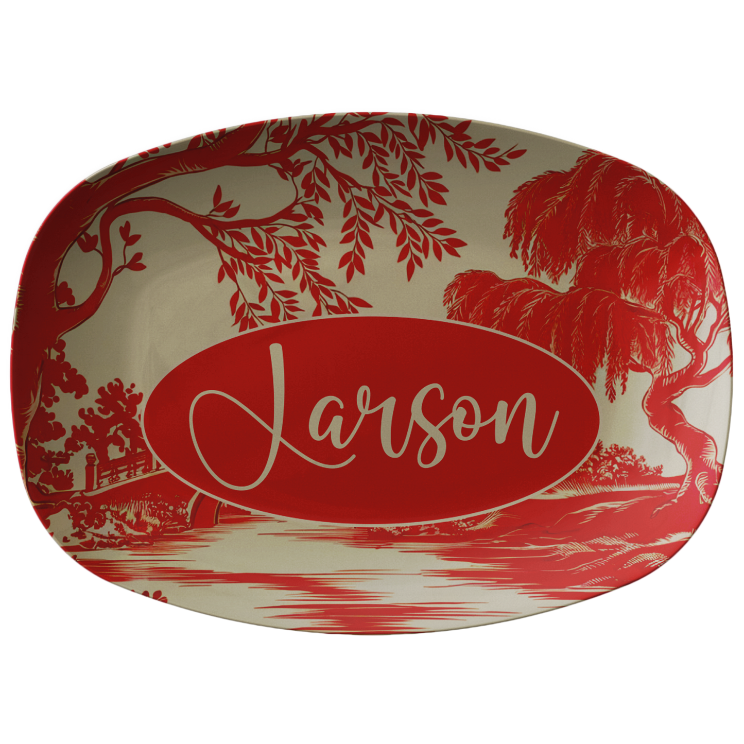 Red Willow Personalized Serving Platter