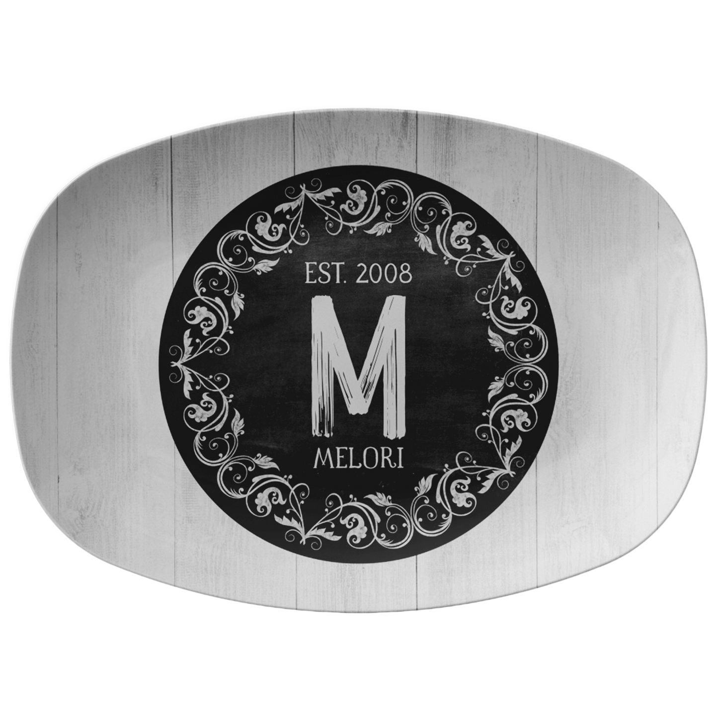 Personalized Monogram Serving Platter