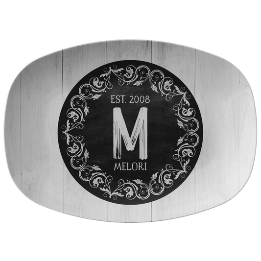 Personalized Monogram Serving Platter