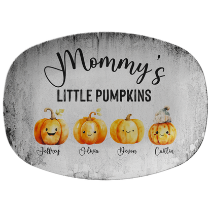 Mommy's Little Pumpkins Personalized Serving Platter